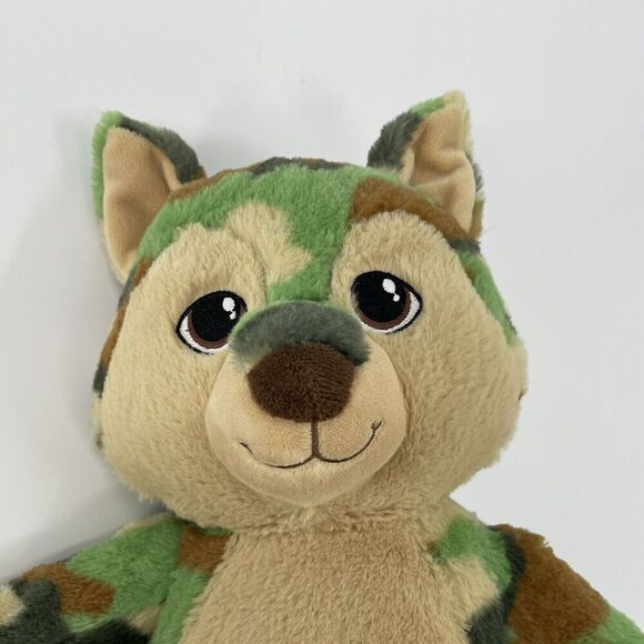 Build-A-Bear Great Wolf Lodge Camo Wolf Plush Camouflage 2022 Stuffed Animal - Picture 4 of 11